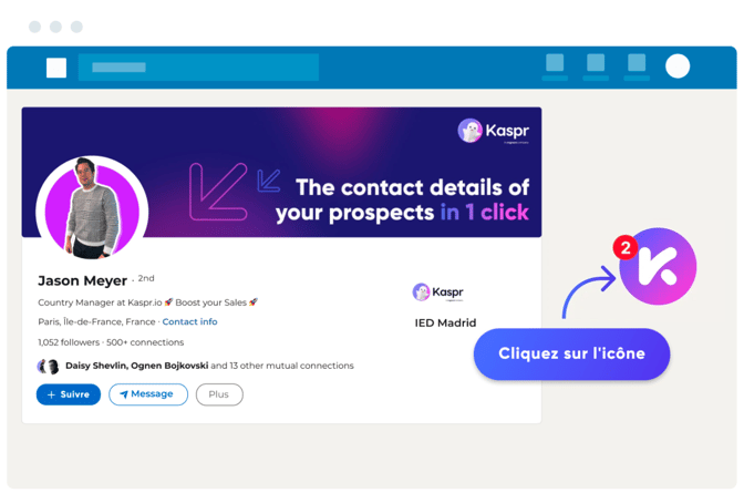 extension Chrome de Kaspr